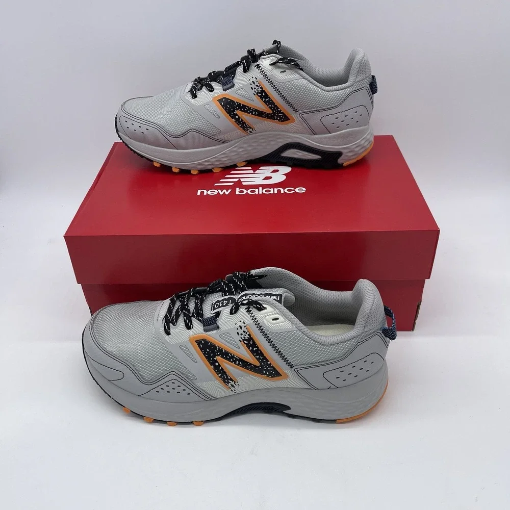 New Balance 410V8 Trail Running Shoes‎ 4E XL Gray Orange MT410CA8 Mens Size 9